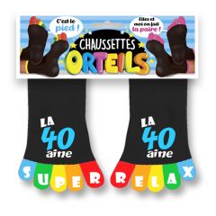 chaussettes-orteils-anniversaire-40-ans-multicolores